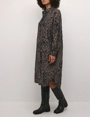 Rochie medie Kaffe, animal print
