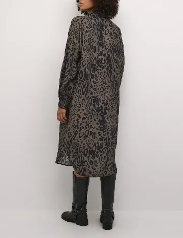 Rochie medie Kaffe, animal print