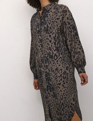 Rochie medie Kaffe, animal print
