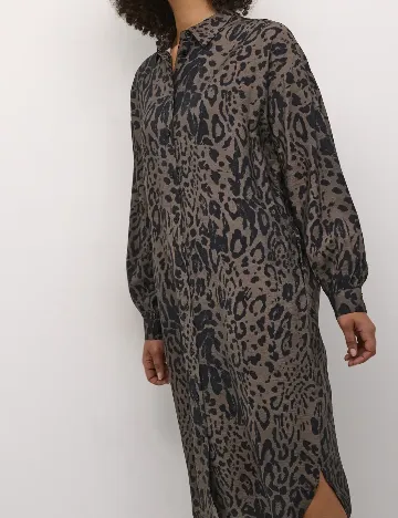 Rochie medie Kaffe, animal print