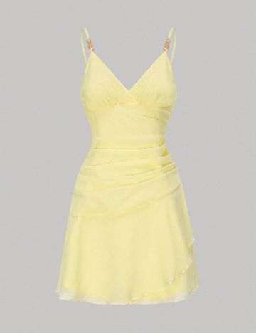 Rochie scurta SHEIN, galben