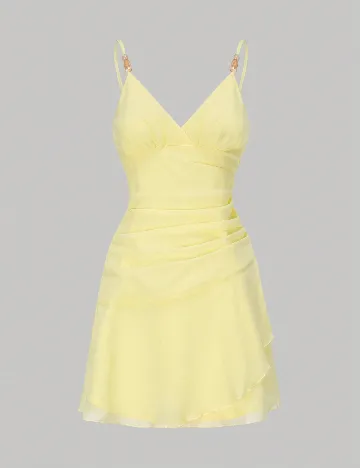 Rochie scurta SHEIN, galben