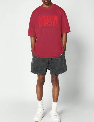 Tricou Oversize SUMWON, rosu