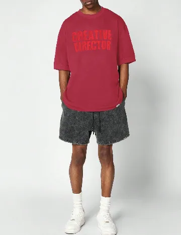 Tricou Oversize SUMWON, rosu