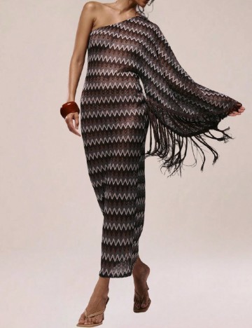 Rochie lunga Musera, mix culori