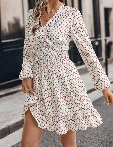 Rochie scurta SHEIN, crem