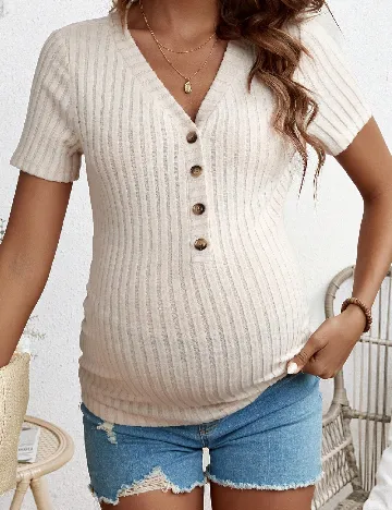 Bluza SHEIN Maternity, bej