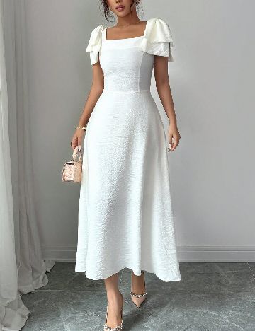 Rochie medie SHEIN, alb