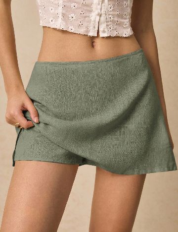 Fusta pantalon SHEIN, verde