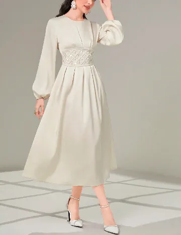 Rochie medie SHEIN, bej