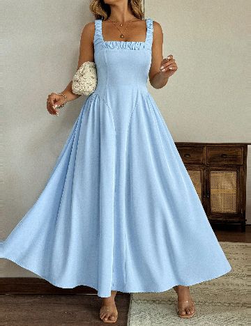 Rochie lunga SHEIN CURVE, albastru