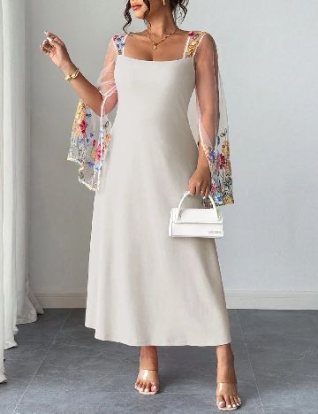 Rochie lunga SHEIN CURVE, bej