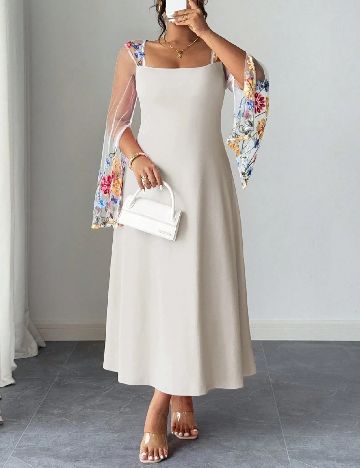 Rochie lunga SHEIN CURVE, bej