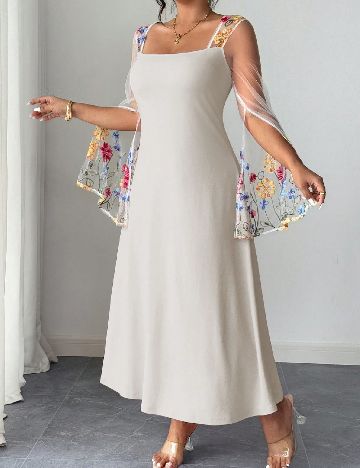 Rochie lunga SHEIN CURVE, bej