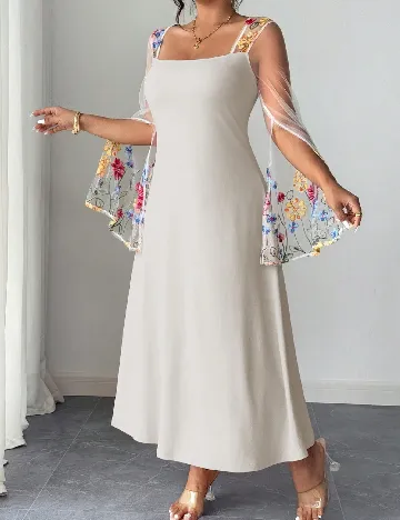 Rochie lunga SHEIN CURVE, bej