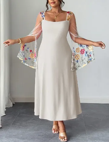 Rochie lunga SHEIN CURVE, bej