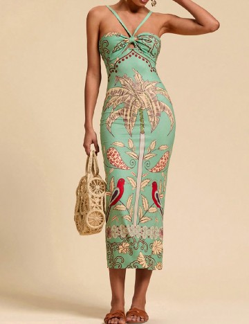 Rochie lunga SHEIN, verde