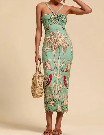 Rochie lunga SHEIN, verde