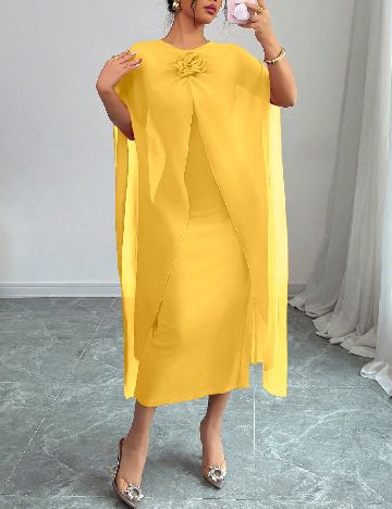 Rochie medie SHEIN, galben