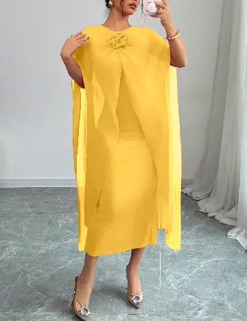 Rochie medie SHEIN, galben
