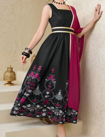 Rochie lunga SHEIN, negru