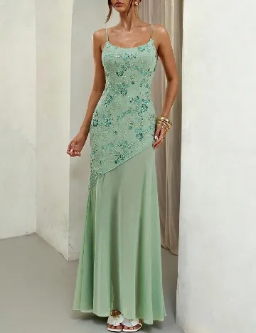 Rochie lunga SHEIN, verde