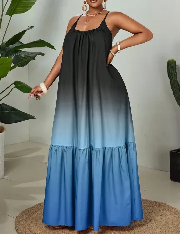 Rochie lunga SHEIN CURVE, mix culori