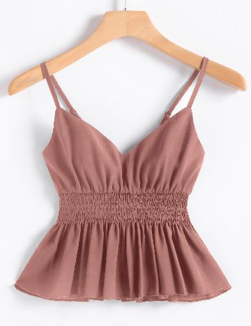 Top SHEIN, roz pudra inchis