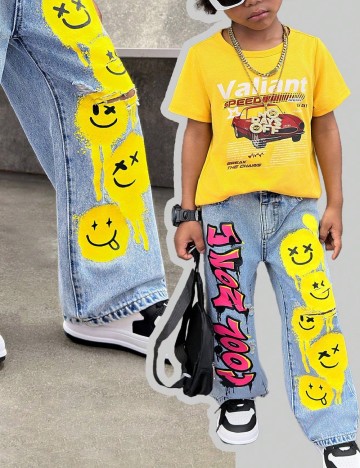 Blugi Shein Kids, albastru