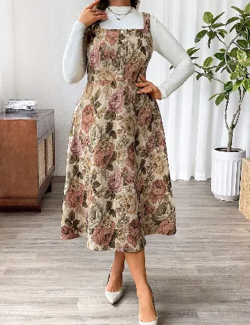 Rochie medie SHEIN CURVE, floral