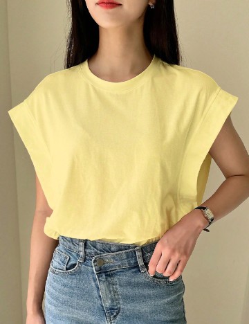 Tricou Dazy, galben