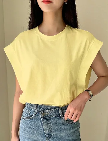 Tricou Dazy, galben