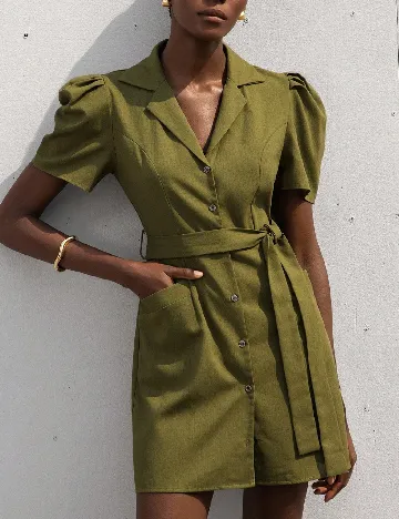 Rochie scurta Aveloria, verde