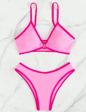Costum de baie SHEIN, roz