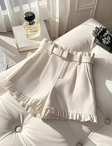Pantaloni scurti SHEIN, alb