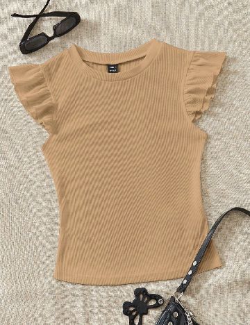 Tricou SHEIN, maro deschis