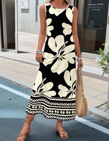 Rochie lunga Emery Rose, negru