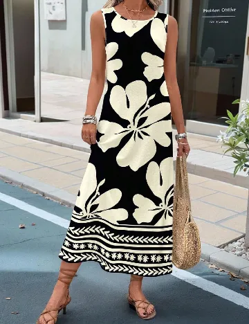 Rochie lunga Emery Rose, negru