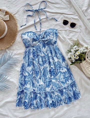 Rochie scurta SHEIN, albastru