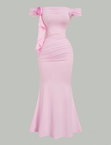 Rochie medie SHEIN CURVE, roz