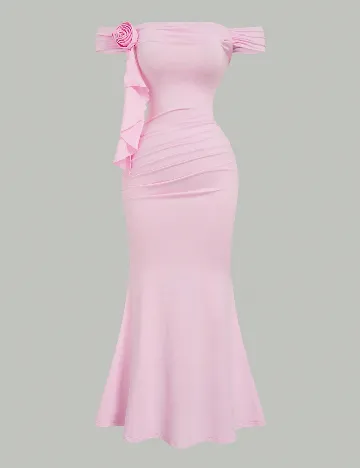 Rochie medie SHEIN CURVE, roz
