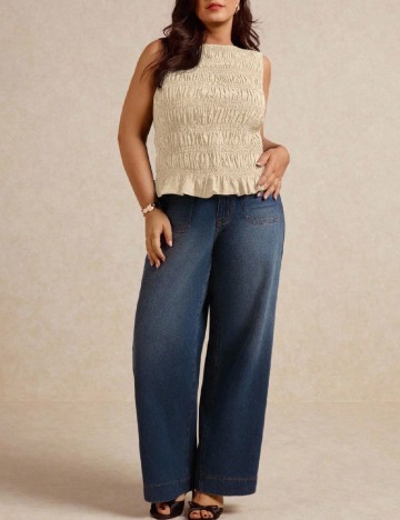 Bluza SHEIN CURVE, crem