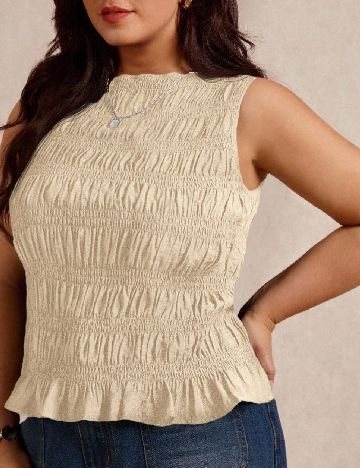 Bluza SHEIN CURVE, crem