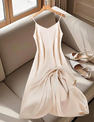 Rochie medie SHEIN CURVE, crem