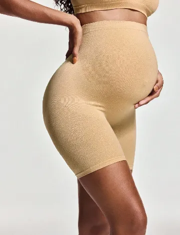 Colanti modelatori SHEIN Maternity, crem