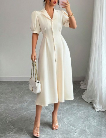 Rochie medie SHEIN, crem
