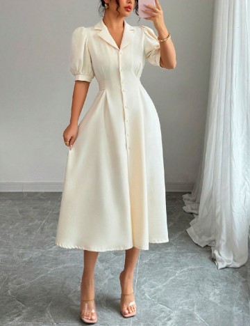 Rochie medie SHEIN, crem