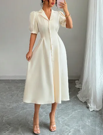 Rochie medie SHEIN, crem
