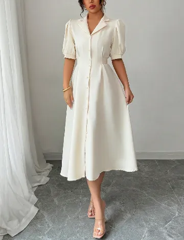 Rochie medie SHEIN, crem