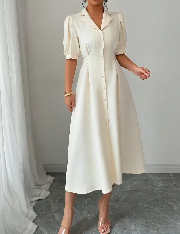 Rochie medie SHEIN, crem